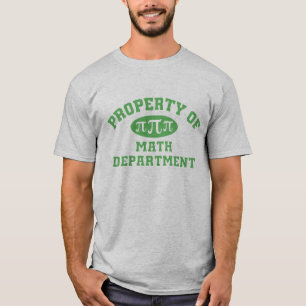 Property Of Math Department (green) T-Shirt