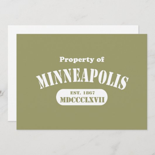 Property of Minneapolis (Front/Back)