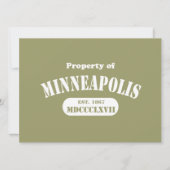 Property of Minneapolis (Front)