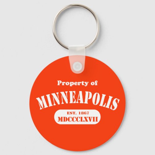 Property of Minneapolis Keychain