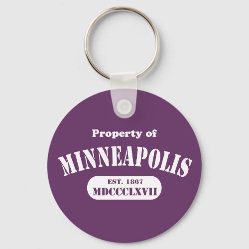 Property of Minneapolis Keychain