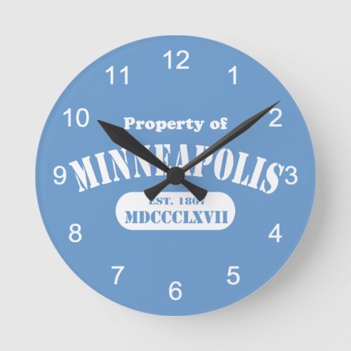 Property of Minneapolis Round Clock