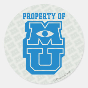 Property of MU Logo Classic Round Sticker
