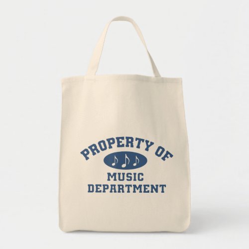Property Of Music Department Tote Bag
