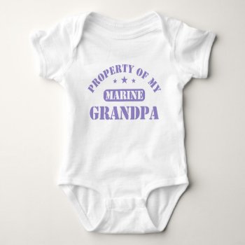 Property Of My Marine Grandpa Baby Bodysuit by nasakom at Zazzle