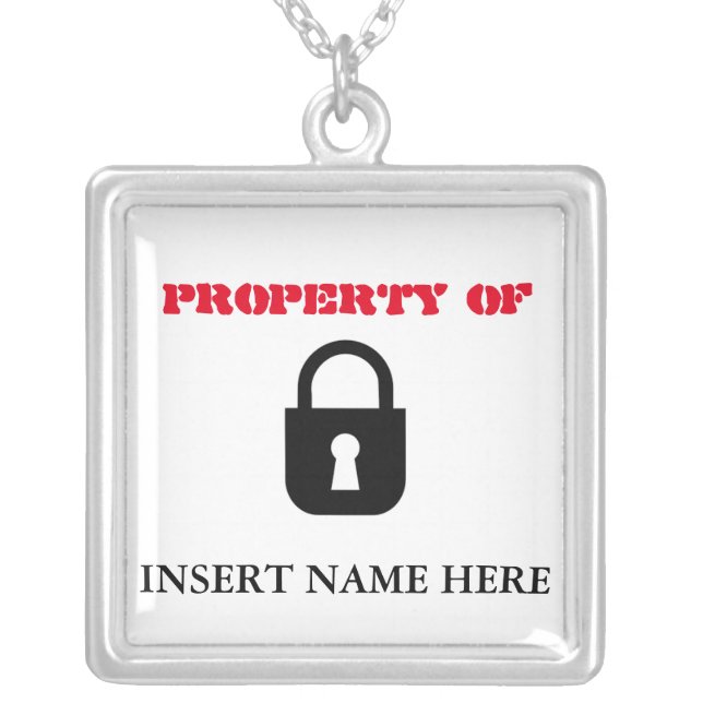 Property of...necklace pendant (Front)