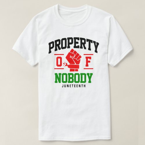 Property Of Nobody Juneteenth T_Shirt