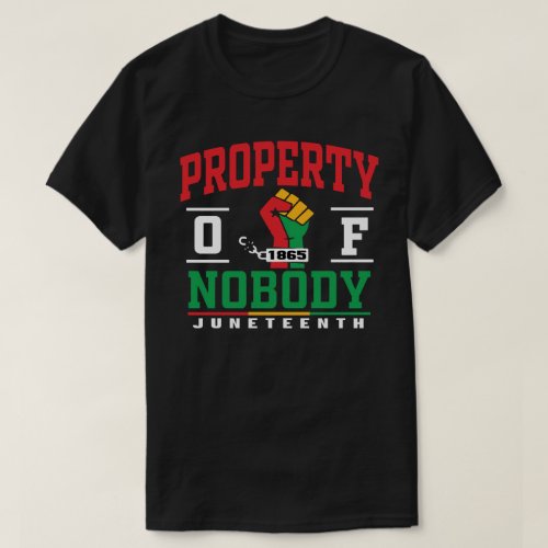Property Of Nobody Juneteenth T_Shirt