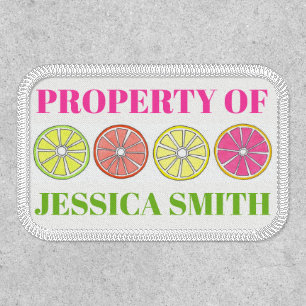 Property of Personalized Citrus Fruit Lemon Lime Patch