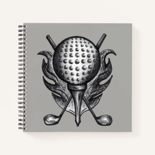 Property of Personalized Golf Ball Club Tee Golfer Notebook