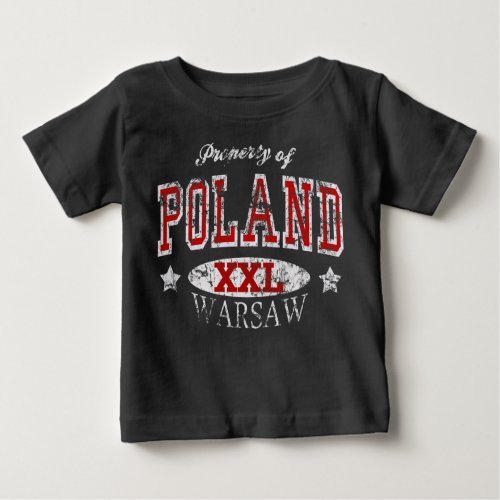 Property of Poland Warsaw Baby T_Shirt