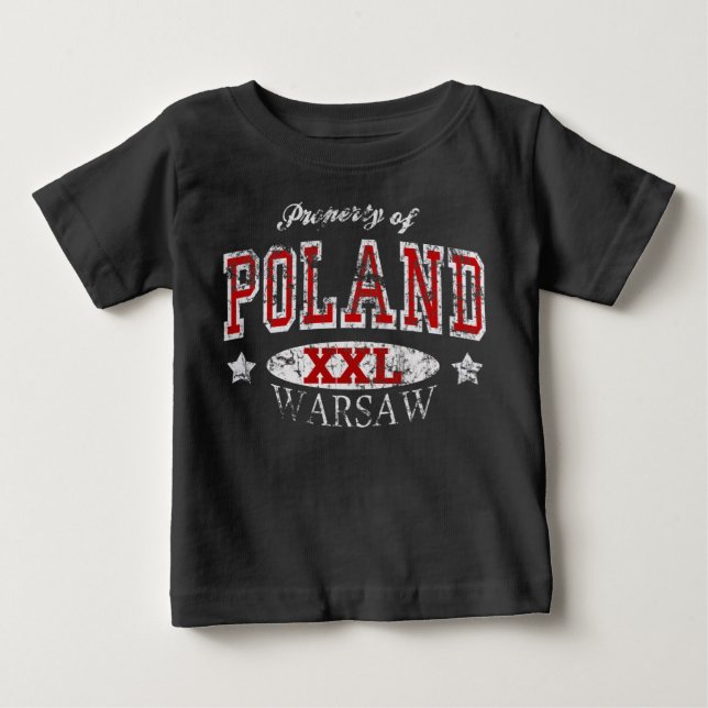 Property of Poland Warsaw Baby T-Shirt (Front)