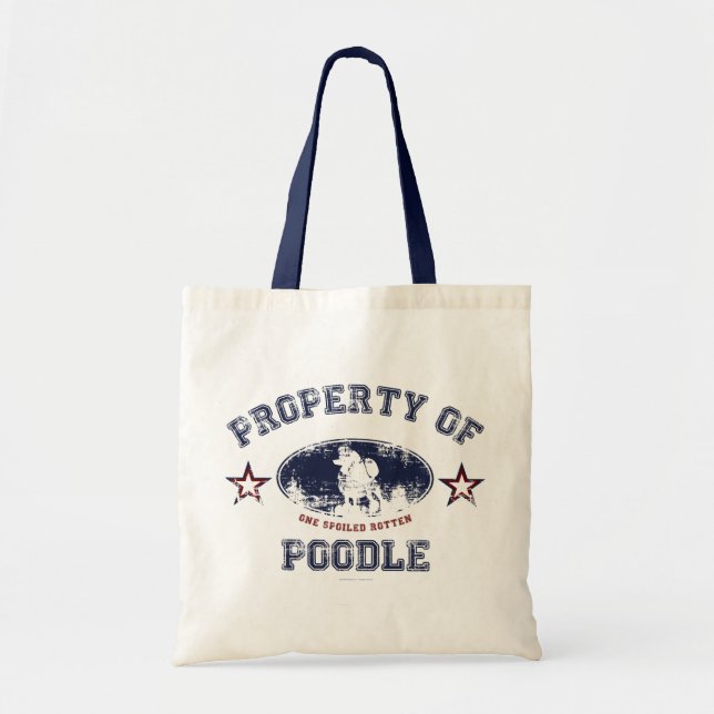 Property of Poodle Tote Bag (Front)