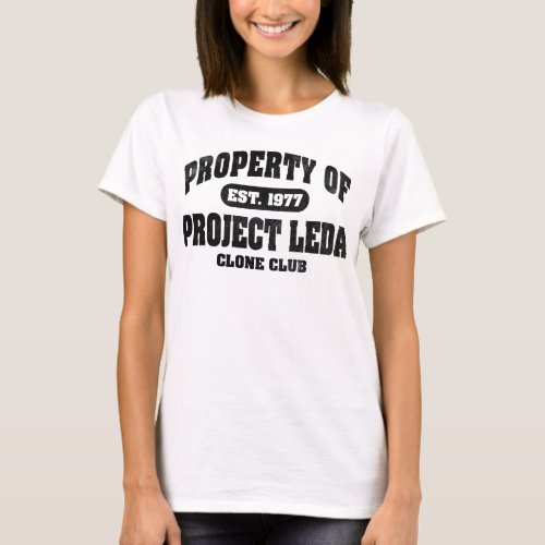 Property Of Project Leda Black T_Shirt