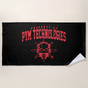 Property of PYM Technologies Beach Towel