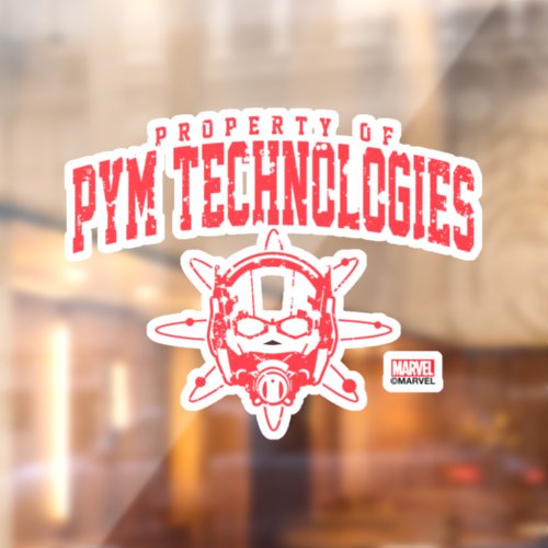 Property of PYM Technologies Window Cling