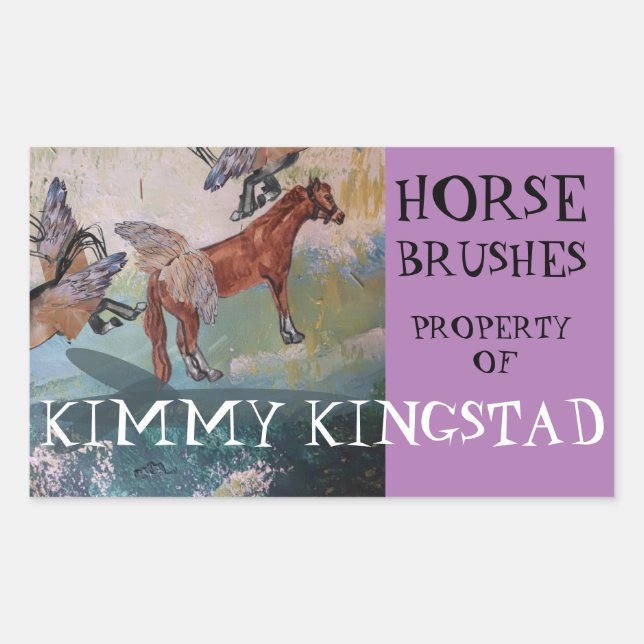 PROPERTY OF RECTANGULAR STICKER (Front)