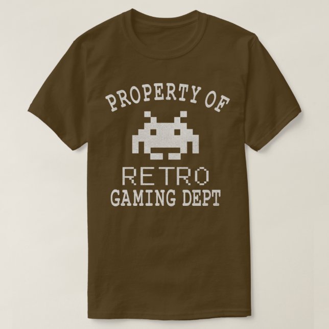 Property of Retro Gaming Dept  T-Shirt (Design Front)