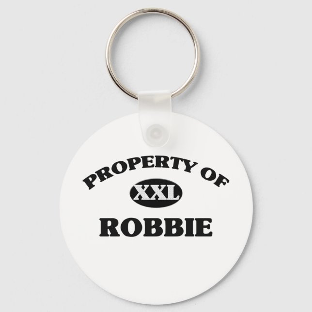 Property of ROBBIE Keychain (Front)