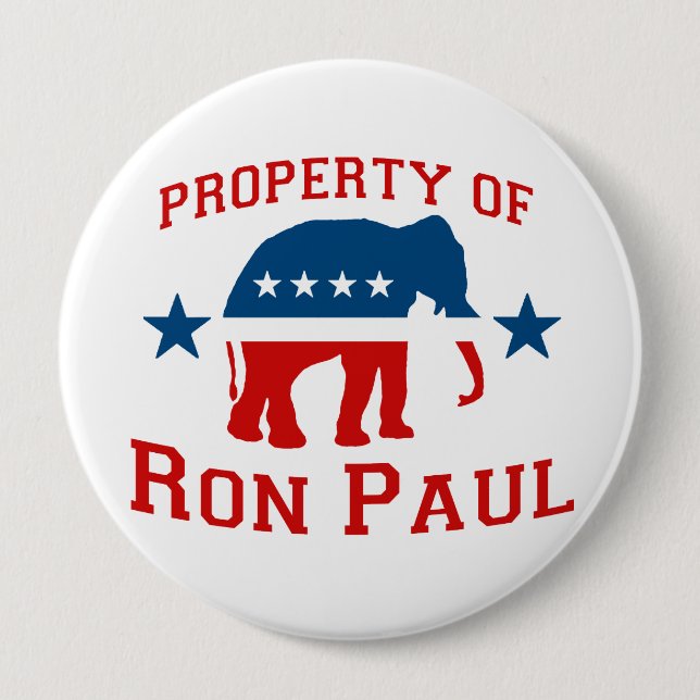 PROPERTY OF RON PAUL PINBACK BUTTON (Front)