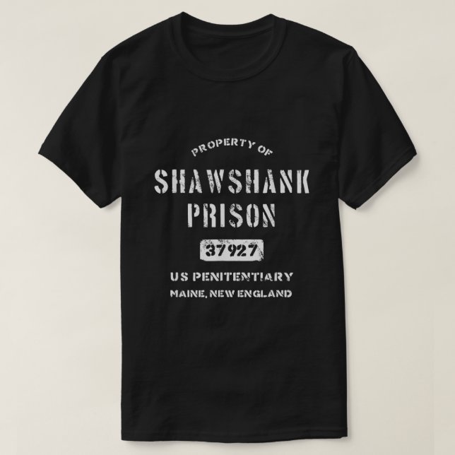 Property of Shawshank Prison  T-Shirt (Design Front)