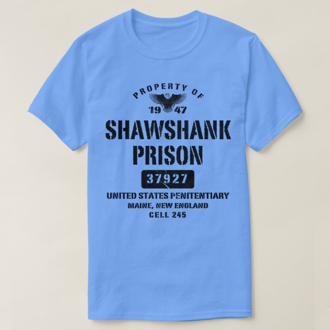 Property Of Shawshank Prison T-Shirt (Design Front)