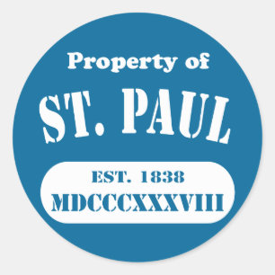 Property of St. Paul Classic Round Sticker