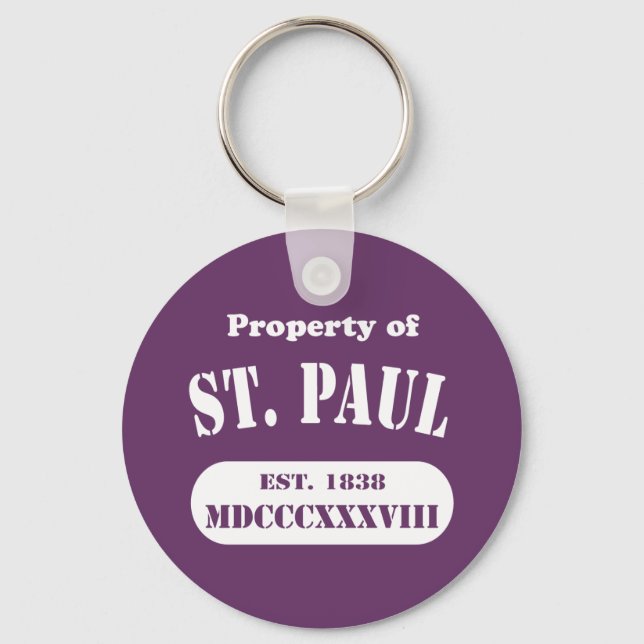 Property of St. Paul Keychain (Front)