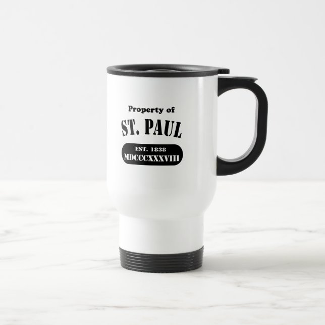 Property of St. Paul Travel Mug (Right)