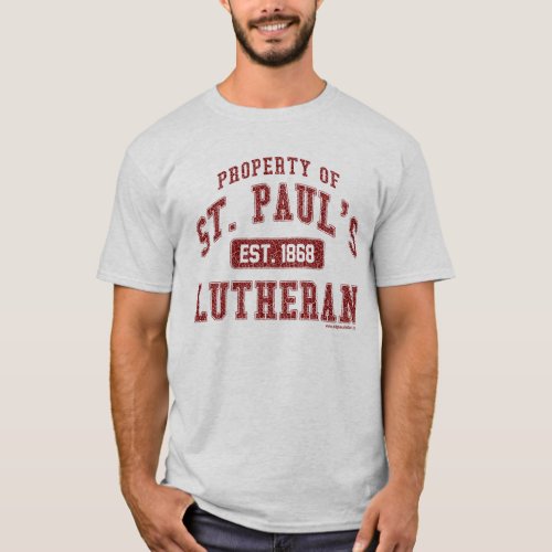 Property of St Pauls Lutheran Mens Ash T_Shirt