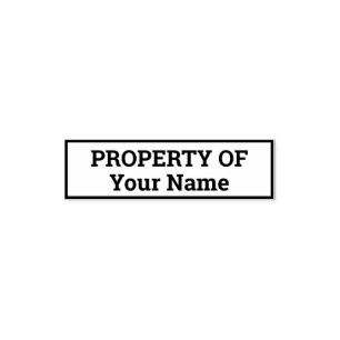 Property of template self-inking stamp