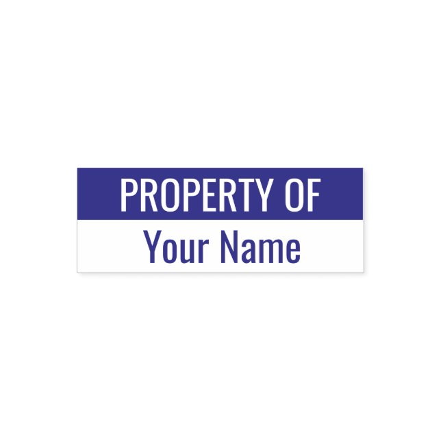 Property Of Template Self-inking Stamp (Design)