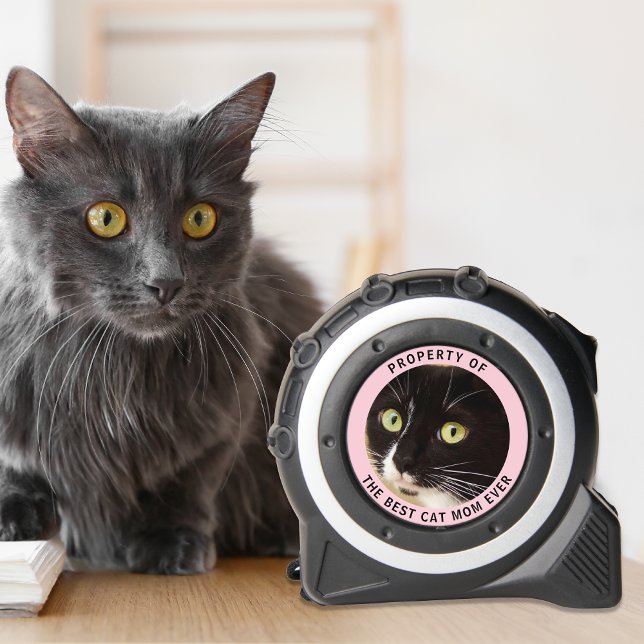 Property Of The Best Cat Mom Ever Photo Tape Measure (Creator Uploaded)
