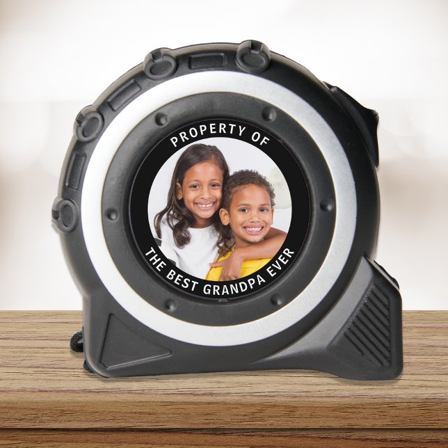 Property Of The Best Grandpa Ever Photo Tape Measure (Creator Uploaded)