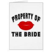 Property of the Bride (Front)