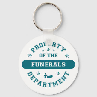Property of the Funerals Department Keychain
