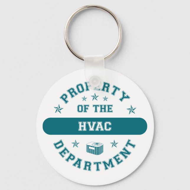 Property of the HVAC Department Keychain (Front)