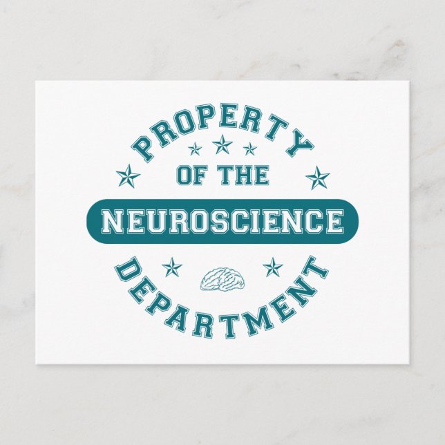 Property of the Neuroscience Department Postcard (Front)