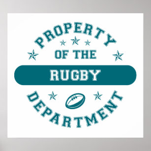 Property of the Rugby Department Poster