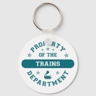 Property of the Trains Department Keychain