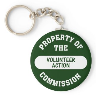 Property of the Volunteer Action Commission keychain