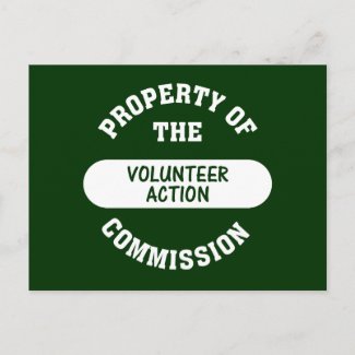 Property of the Volunteer Action Commission postcard