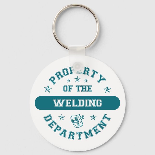 Property of the Welding Department Keychain (Front)