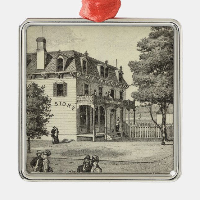 Property of Wm V Reid, Villa Park, NJ Metal Ornament (Front)