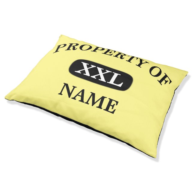 Property of XXL Pet's Name Outdoor Dog Bed (Angled)