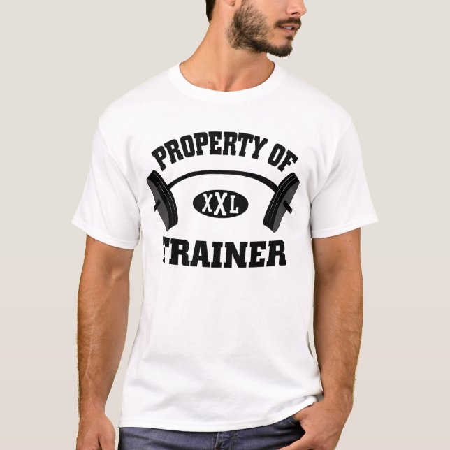 Property of XXL Weight Trainer T Shirt (Front)