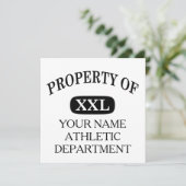 Property of XXL Your Name (Standing Front)