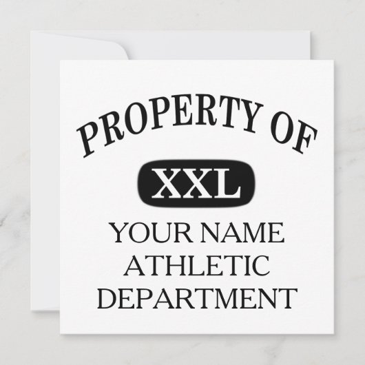 Property of XXL Your Name (Front)