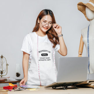 Property of XXL Your Name Adult Apron