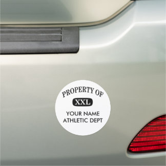 Property of XXL Your Name Car Magnet